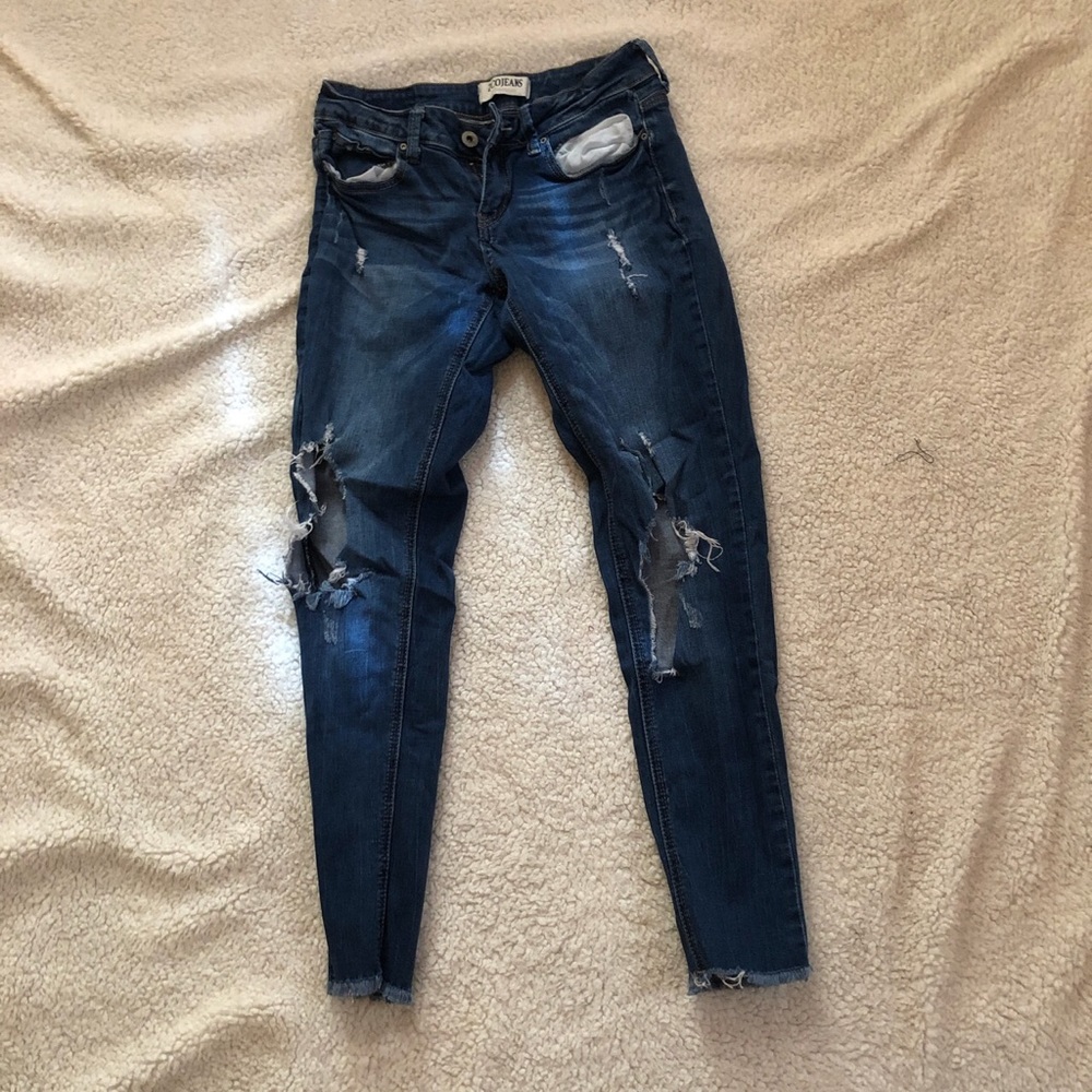 Ripped Jeans from zoo jeans. Big rip in knee